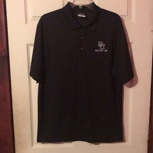 Baylor University Law School Nike Golf Dri-Fit Black Polo Shirt Mens Medium M